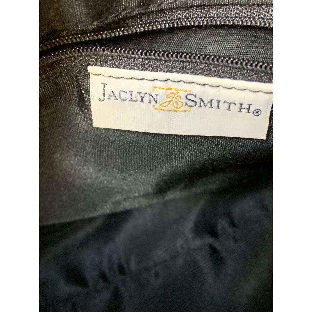 Vintage Jaclyn Smith Faux Crocodile Black Shoulder Bag Purse - Picture 12 of 12